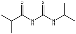 Propanamide,  2-methyl-N-[[(1-methylethyl)amino]thioxomethyl]- Structure