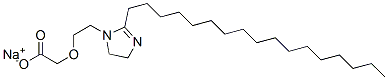 sodium [2-(2-heptadecyl-4,5-dihydro-1H-imidazol-1-yl)ethoxy]acetate 구조식 이미지