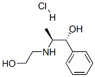 (R*,S*)-(-)-alpha-[1-[(2-hydroxyethyl)amino]ethyl]benzyl alcohol hydrochloride  Structure