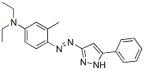 N,N-diethyl-3-methyl-4-[(5-phenyl-1H-pyrazol-3-yl)azo]aniline Structure