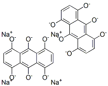 tetrasodium dihydrogen anthracene-1,4,5,8,9,10-hexolate  Structure