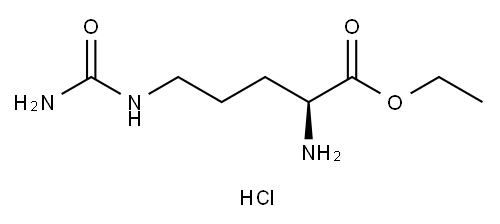 ethyl N5-(aminocarbonyl)L-ornithine monohydrochloride 구조식 이미지