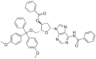 N-benzoyl-5'-O-[bis(4-methoxyphenyl)phenylmethyl]-2'-deoxyadenosine 3'-benzoate Structure