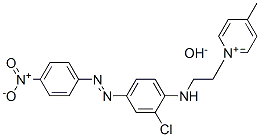 1-[2-[[2-chloro-4-[(4-nitrophenyl)azo]phenyl]amino]ethyl]-4-methylpyridinium hydroxide Structure