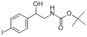 [2-HYDROXY-2-(4-IODO-PHENYL)-ETHYL]-CARBAMIC ACID TERT-BUTYL ESTER Structure