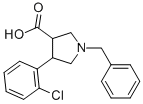 1-BENZYL-4-(2-CHLORO-PHENYL)-PYRROLIDINE-3-CARBOXYLIC ACID Structure