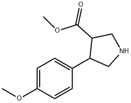 Trans-methyl 4-(4-methoxyphenyl)pyrrolidine-3-carboxylate Structure