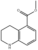 메틸1,2,3,4-테트라히드로퀴놀린-5-카르복실레이트 구조식 이미지