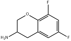 2H-1-BENZOPYRAN-3-AMINE,6,8-DIFLUORO-3,4-DIHYDRO- Structure