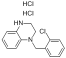 1-(2-클로로-벤질)-1,2,3,4-테트라하이드로-퀴녹살린디하이드로클로라이드 구조식 이미지