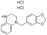 1-BENZO[1,3]DIOXOL-5-YLMETHYL-1,2,3,4-TETRAHYDRO-QUINOXALINE DIHYDROCHLORIDE 구조식 이미지