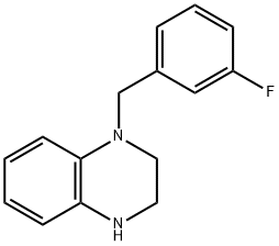 1-(3-FLUORO-BENZYL)-1,2,3,4-TETRAHYDRO-QUINOXALINE DIHYDROCHLORIDE Structure