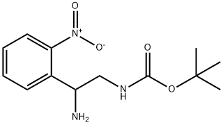 [2-AMINO-2-(2-NITRO-PHENYL)-ETHYL]-CARBAMIC ACID TERT-BUTYL ESTER HYDROCHLORIDE Structure