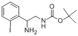 [2-AMINO-2-(2-IODO-페닐)-에틸]-카르밤산TERT-부틸에스테르염산염 구조식 이미지