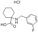 1-(3-FLUORO-BENZYLAMINO)-CYCLOHEXANECARBOXYLIC ACID HYDROCHLORIDE Structure