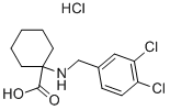 1-(3,4-DICHLORO-BENZYLAMINO)-CYCLOHEXANECARBOXYLIC ACID HYDROCHLORIDE Structure