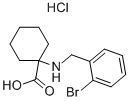1-(2-BROMO-BENZYLAMINO)-CYCLOHEXANECARBOXYLIC ACID HYDROCHLORIDE Structure