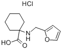 1-[(FURAN-2-YLMETHYL)-AMINO]-CYCLOHEXANECARBOXYLIC ACID HYDROCHLORIDE Structure