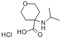 4-ISOPROPYLAMINO-TETRAHYDRO-PYRAN-4-CARBOXYLIC ACID HYDROCHLORIDE 구조식 이미지