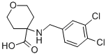 4-[[(3,4-DICHLOROPHENYL)METHYL]AMINO]TETRAHYDRO-2H-PYRAN-4-CARBOXYLIC ACID Structure