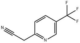 5-(트리플루오로메틸)피리딘-2-일]아세토니트릴 구조식 이미지