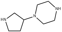 1-Pyrrolidin-3-yl-piperazine Structure