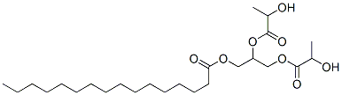 2,3-bis(2-hydroxy-1-oxopropoxy)propyl palmitate  Structure