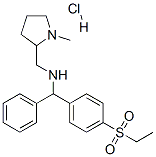 N-[[4-(ethylsulphonyl)phenyl]benzyl]-1-methylpyrrolidine-2-methylamine monohydrochloride Structure