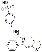 3-[(3-methylthiazolidin-2-ylidene)methyl]-1H-isoindol-1-imine mono(toluene-4-sulphonate) Structure