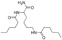 2,6-bis[(1-oxohexyl)amino]hexanamide Structure