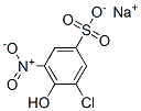 나트륨3-클로로-4-히드록시-5-니트로벤젠술포네이트 구조식 이미지