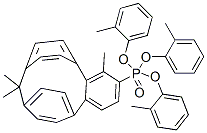 비스(디톨릴)이소프로필리덴디-p-페닐렌비스(인산염) 구조식 이미지