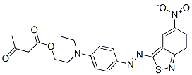 2-[ethyl[4-[(5-nitro-2,1-benzisothiazol-3-yl)azo]phenyl]amino]ethyl acetoacetate  Structure