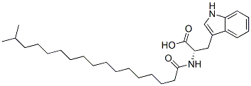 N-(1-oxoisooctadecyl)-L-tryptophan Structure