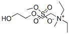 diethyl[2-(2-hydroxyethoxy)ethyl]methylammonium methyl sulphate Structure