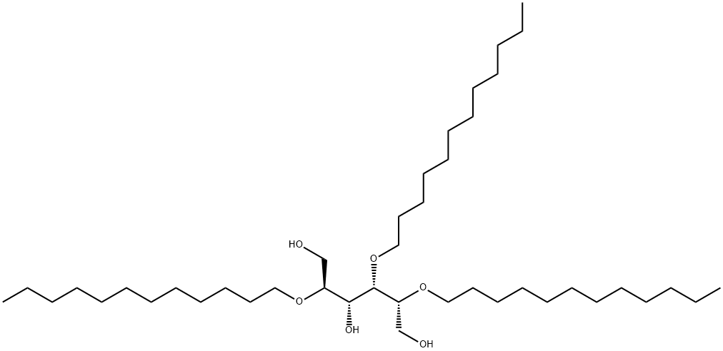 2,4,5-tri-O-dodecyl-D-glucitol  Structure