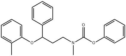 페닐메틸[3-(2-메틸페녹시)-3-페닐프로필]-카르바메이트 구조식 이미지