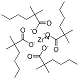 dimethylhexanoic acid, zirconium salt Structure