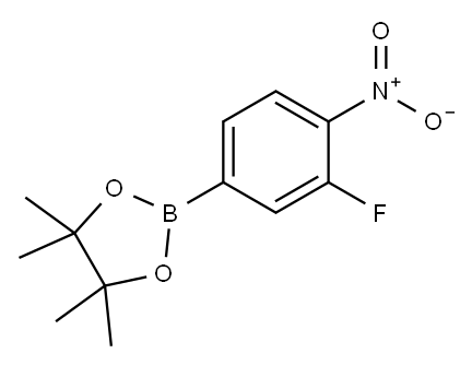 3-Fluoro-4-nitrophenylboronic acid,pinacol ester Structure