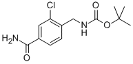 TERT-BUTYL 4-CARBAMOYL-2-CHLOROBENZYLCARBAMATE Structure