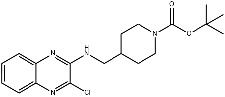 4-[(3-Chloro-quinoxalin-2-ylaMino)-Methyl]-piperidine-1-carboxylic acid tert-butyl ester, 98+% C19H25ClN4O2, MW: 376.88 Structure