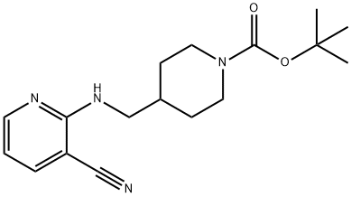 4-[(3-Cyano-pyridin-2-ylaMino)-Methyl]-piperidine-1-carboxylic acid tert-butyl ester, 98+% C17H24N4O2, MW: 316.40 Structure