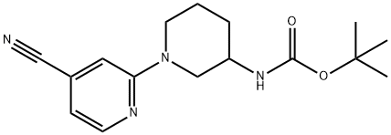 (4'-Cyano-3,4,5,6-tetrahydro-2H-[1,2']bipyridinyl-3-yl)-carbaMic acid tert-butyl ester, 98+% C16H22N4O2, MW: 302.37 Structure