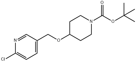 4-(6-Chloro-pyridin-3-ylMethoxy)-piperidine-1-carboxylic acid tert-butyl ester, 98+% C16H23ClN2O3, MW: 326.82 Structure