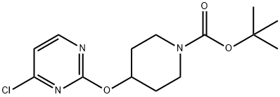 4-[(4-Chloro-2-pyriMidinyl)oxy]-1-piperidinecarboxylic acid tert-butyl Structure