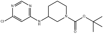 3-(6-Chloro-pyriMidin-4-ylaMino)-piperidine-1-carboxylic acid tert-butyl ester, 98+% C14H21ClN4O2, MW: 312.80 Structure