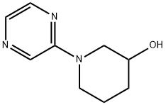 1-Pyrazin-2-yl-piperidin-3-ol, 98+% C9H13N3O, MW: 179.22 Structure