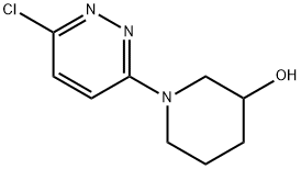 1-(6-클로로-피리다진-3-일)-피페리딘-3-OL 구조식 이미지