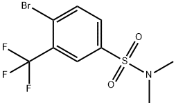 4-BROMO-N,N-DIMETHYL-3-(TRIFLUOROMETHYL)BENZENESULFONAMIDE 구조식 이미지