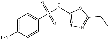 4-AMINO-N-(5-ETHYL-[1,3,4]THIADIAZOL-2-YL)-벤젠설폰아미드 구조식 이미지